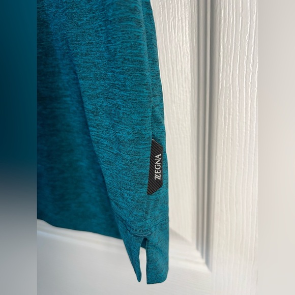 ZZEGNA Crewneck Green T-Shirt Men’s Size Large - Picture 4 of 8